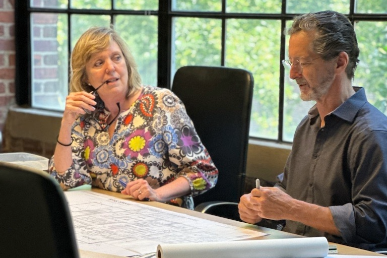 Cari Jones and John Felton collaborating