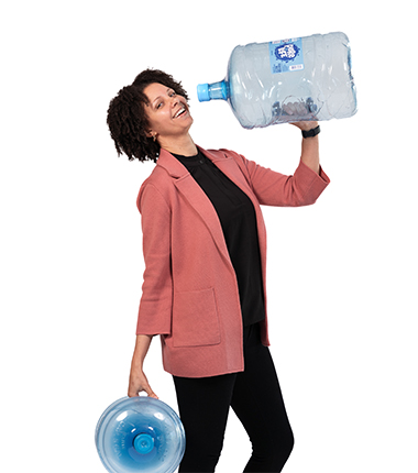 Ana Fernandes drinking water