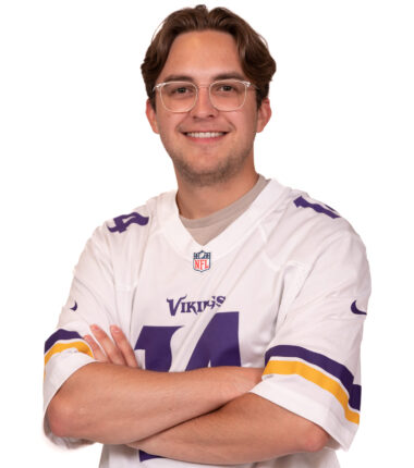 Dominic Hannah in Vikings gear