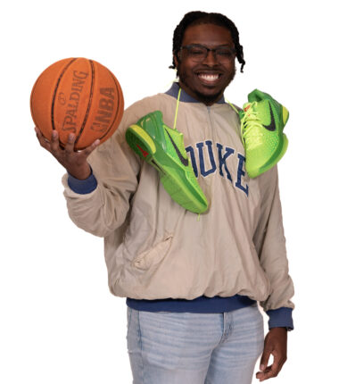 Jeffrey Daniels in basketball gear