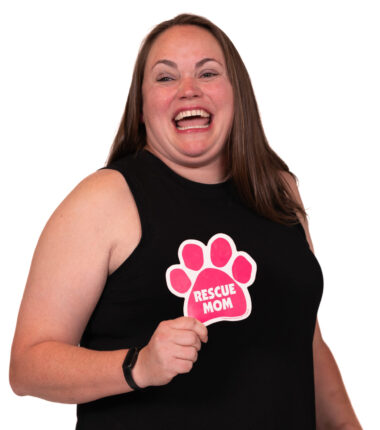 Jessica Seyler shows off her love of dogs