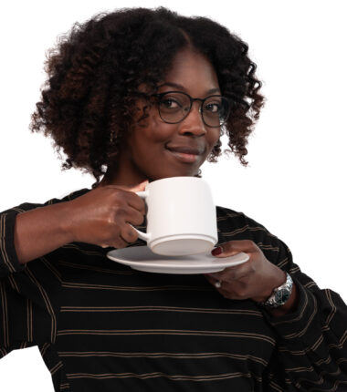 Ryan Smith drinking coffee
