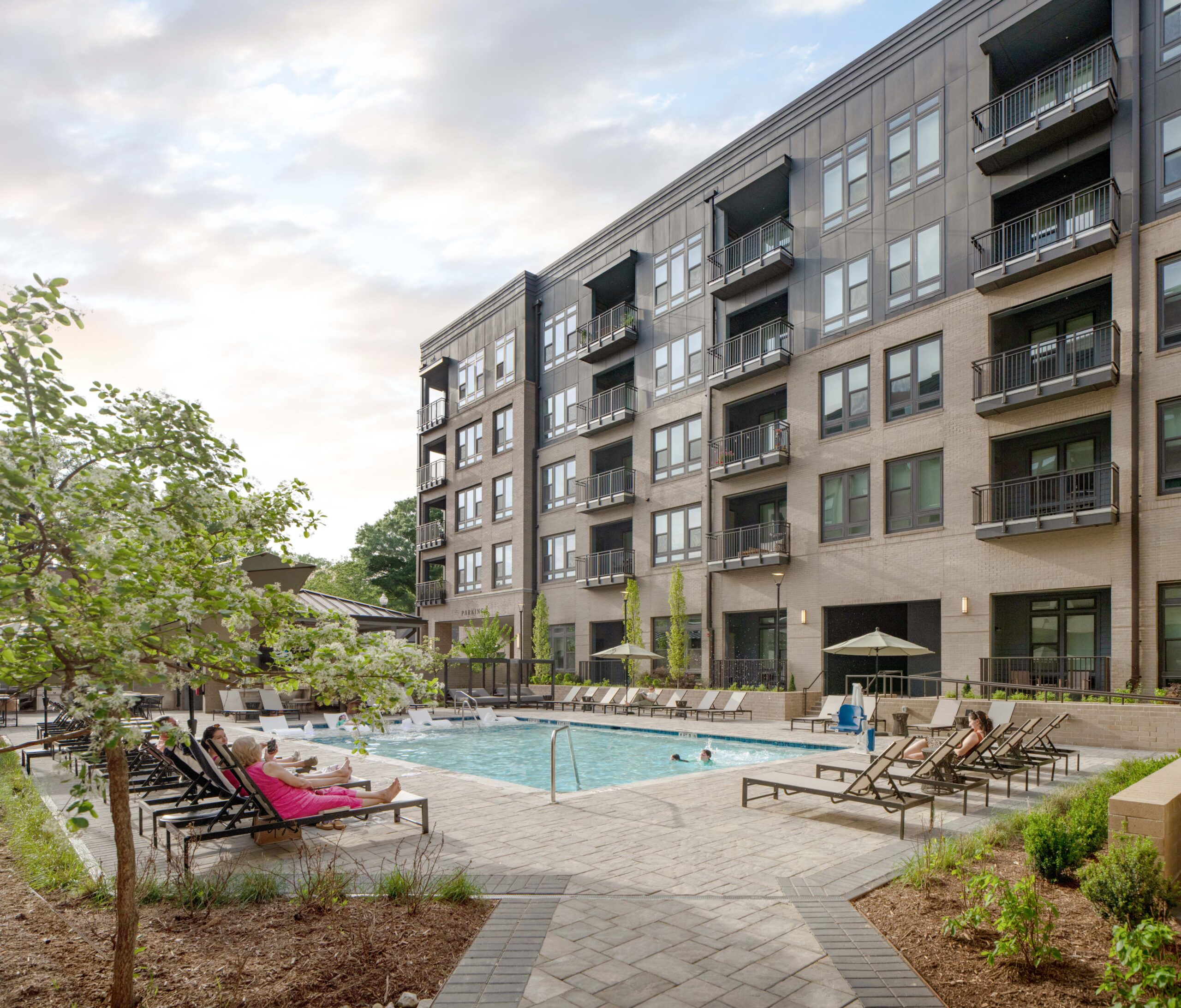 Meridian East Chatham pool courtyard entry