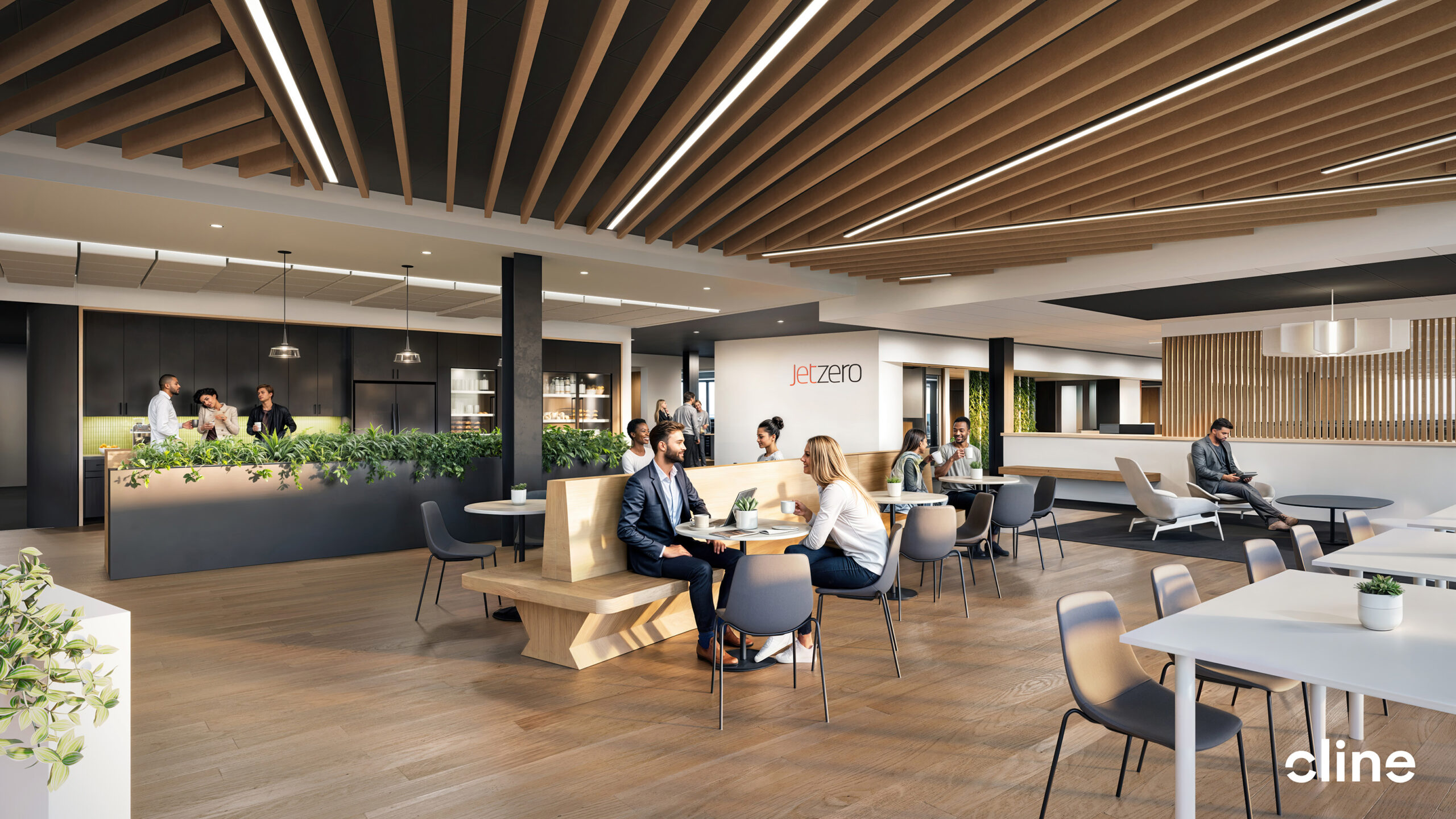 The Hub, JetZero, Cafe